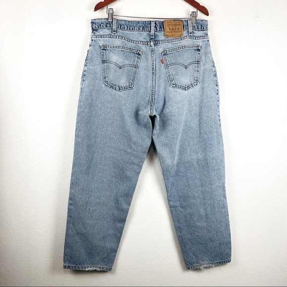 VINTAGE LEVIS 550 Orange Tab Relaxed Fit Tapered Leg Jean Size W38 L30 - Picture 11 of 16
